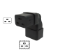 Preview: Netzadapter C19 auf C20 gewinkelt, YL-3318L-2 IEC 60320-C19/20 gewinkelt, unten/oben